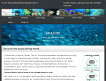 Tablet Screenshot of cozumelsports.com